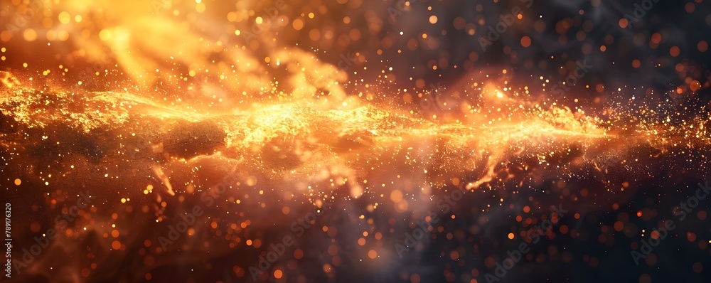 Poster mesmerizing explosion of illuminated light on a dark background providing a dramatic effect for and 