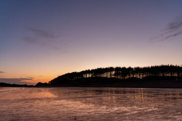 Fototapeta na wymiar Sunset on llandwyn Island Anglesey