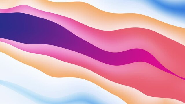 live wallpaper from wavy shapes filled colorful gradient, 4K animated background