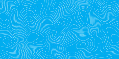 Abstract blue topography contour map background design .geometric white  wave curve lines texture .abstract topographic map with  wave line pattern .