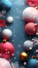 Merry Christmas and Happy New Year background