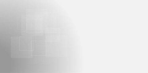 White color technology concept geometric line vector background. Abstract white and gray background design white transparent material in triangle and squares shapes. 