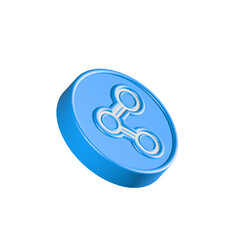 Fototapeta premium share menu send icon 3d symbol 