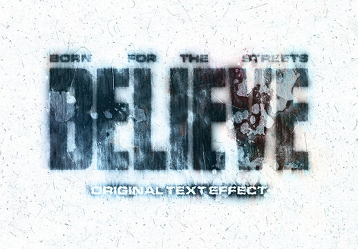 Grunge Text And Logo Mockup