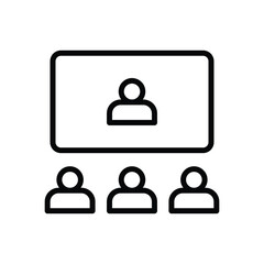 Online Conference  vector icon