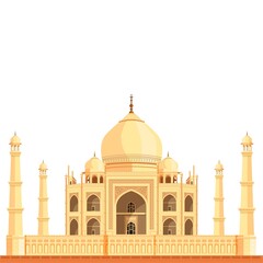 Taj Mahal of India, the monument of love.