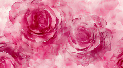 fuchsia rose watercolor background 