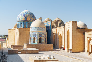 Awesome view of the Shah-i-Zinda Ensemble, Samarkand, Uzbekistan - 789199926