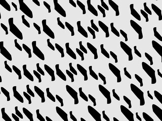 Retro black geometric pattern background, vector abstract circles, abstract art. Trendy pattern background.