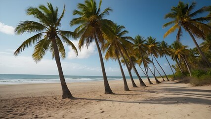 palm trees on the beach