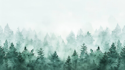 Obraz premium Shaded Spruce watercolor background