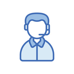 Fototapeta premium Podcaster vector icon