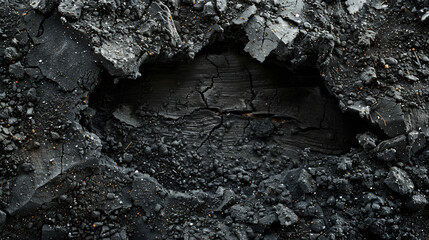 Natural Black soil cut out