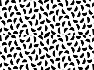 Retro black geometric pattern background, vector abstract circles, abstract art. Trendy pattern background.