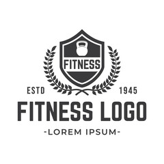 The kettlebell logo is suitable for fitness business symbols.