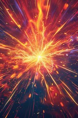 Electric Burst, Abstract Zap Explosion Background