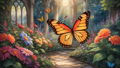 Visualize-A-Garden-Where-Butterflies-Have-Wings-Of- 2