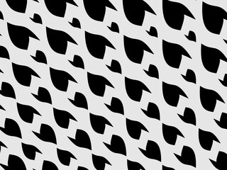 Retro black geometric pattern background, vector abstract circles, abstract art. Trendy pattern background.