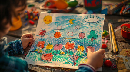 - handmade card from son to mother, generative ai