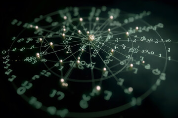 Obraz premium abstract picture Astronomical map structure Mathematical symbols, illustrations, background images, cover images