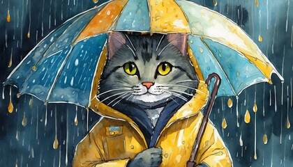 A cat wearing a raincoat for rainy days,rain,cat in rain
cat, animal, pet, kitten, cute, feline, domestic, eyes,