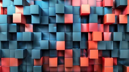 Abstract block cube background