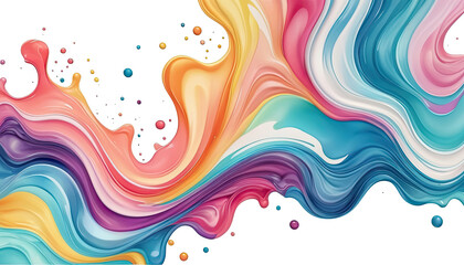 Abstract 3D fluid vibrant colorfull wallpaper