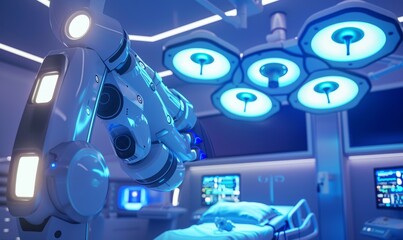 Robotic surgical operating room using artificial intelligence.