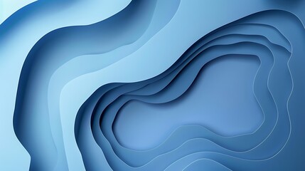 Paper layer blue abstract background