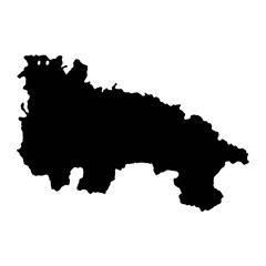 Map of the Province of a La Rioja, administrative division of Spain. Vector illustration.