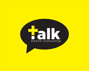 health talk and medical consult logo designs