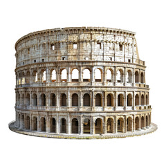 Colosseum Rome isolated on transparent background