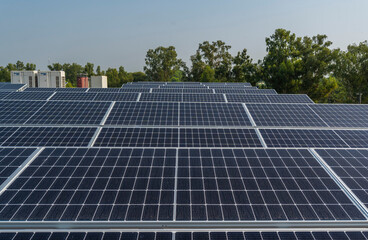 Solar power panel. Green energy. Electricity. Power energy pannels. Solar batteries production.