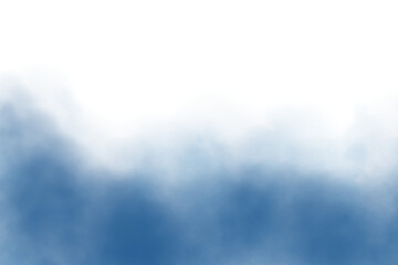 Fog or smoke, blue smog clouds on floor, isolated transparent special effect. Vector illustration,...