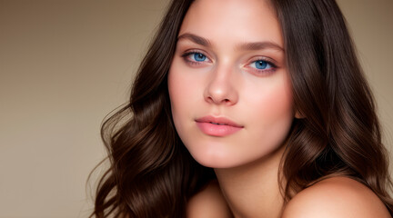 Obraz premium Portrait of a beautiful young woman