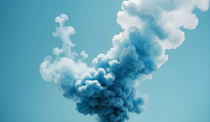 light blue smoke background