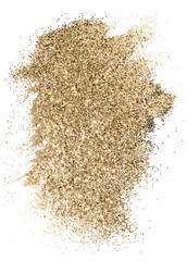 Metallic gold glitter paint brush stroke texture