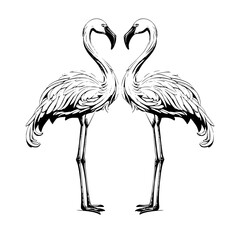 Obraz premium vector of flamingo