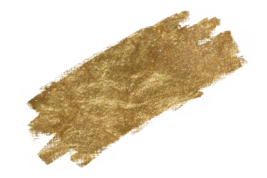 Metallic gold glitter paint brush stroke texture