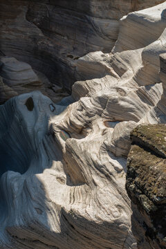 Usak, T&uuml;rkiye, the Tasyaran valley
. Panorama landscape of rock formations of Tasyaran Valley Natural Park canyon ( aka Taşyaran Vadisi) at sunset. Located in Usak (Uşak), T&uuml;rkiye.