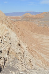 Vale da lua no deserto do Atacama