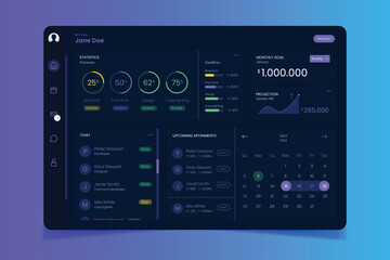 Smart UI Dashboard Template and Elements
