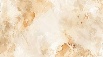 Visual art interpretation: background designed to mimic the look of marble with beige and light brown watercolor effects, ideal for a luxurious flyer background. portrayed with creativity.