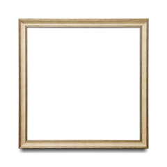 Wooden picture frame mockup transparent png