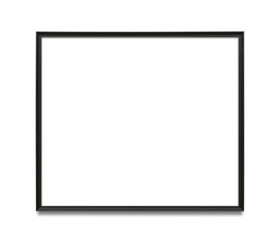 Black picture frame transparent png