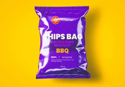 Potato Chips Bag Mockup