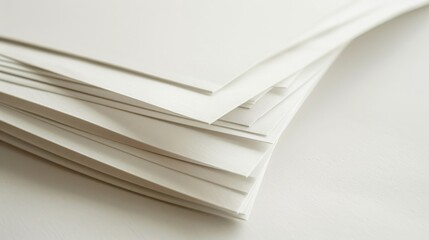 wavy folded white paper, copy and text space, 16:9