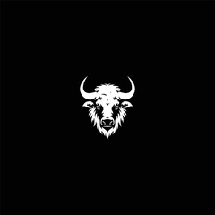 Bull head logo design vector illustration template