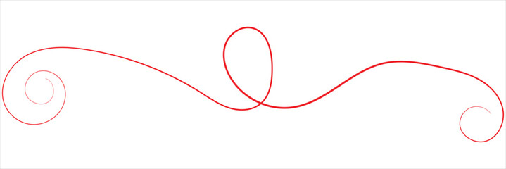 Squiggle line design element. Continuous line art drawing vector illustration. Continuous 