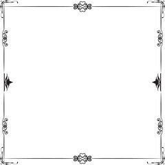 frame with flowers on transparent background